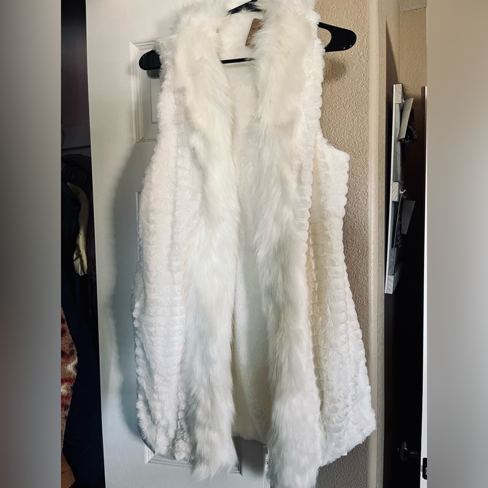 White Fur Vest